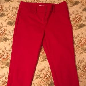 Red work pants